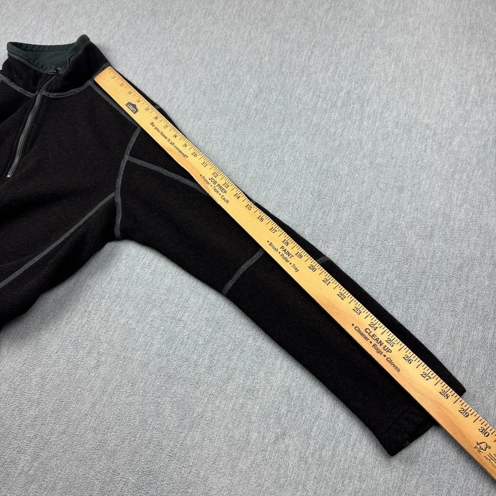 Kuhl Sweater Mens Medium Black‎ Revel Pullover Black 1/4 Zip Long Sleeve Fleece
